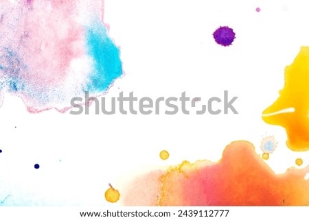 Acrylic And Watercolour  Paint Splatters and spots for Background