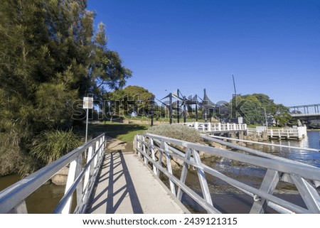 Shoalhaven river Bridge and playground Nowra South Coast NSW Australia Daylight Lanscape photography