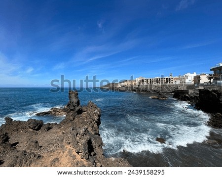 Coast of La Isleta in Las Palmas de Gran Canaria Royalty-Free Stock Photo #2439158295