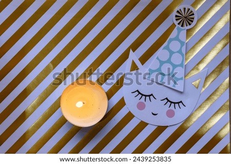 picture birthday celebration abstract with candle