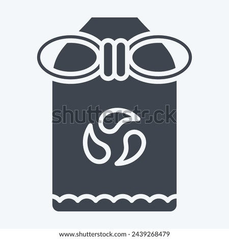 Icon Omamori. related to Japan symbol. glyph style. simple design illustration.