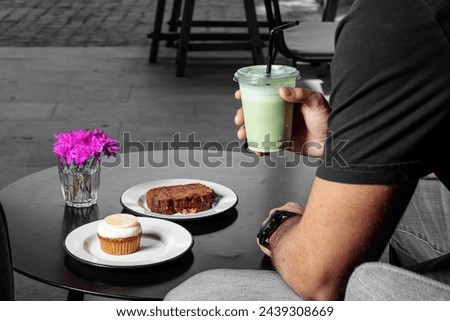 plum cake in high resolution image and isolated with blurry ends