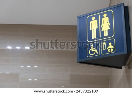 Inclusive Restroom Signage with Disability Access