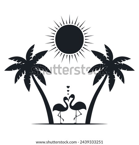 Chill and solitary moment on the beach. Editable, resizable, vector illustration.
