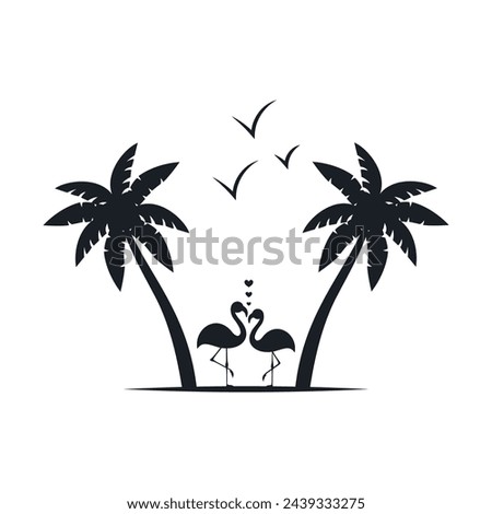 Chill and solitary moment on the beach. Editable, resizable, vector illustration.
