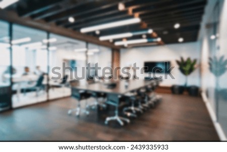 Contemporary conference room with chairs in an office setting
 Royalty-Free Stock Photo #2439335933