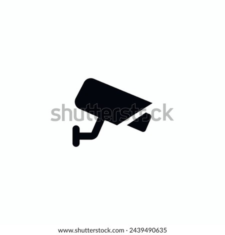Security Camera CCTV icon vector Royalty-Free Stock Photo #2439490635