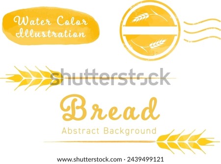 This is an illustration set of wheat and barley.