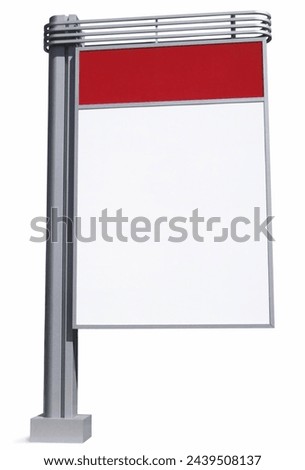 "Blank billboard.Add your own text, logo or image.Clipping path included."