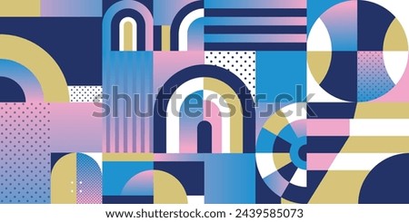 Paris Sports competition 2024 event trendy banner modern design abstract geometric pattern advertising travel wallpaper Athletics Summer games France Sales world championship tickets social media sign Royalty-Free Stock Photo #2439585073
