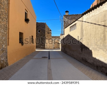 Old town village La Roqueta in Catalunia Spain Royalty-Free Stock Photo #2439589391