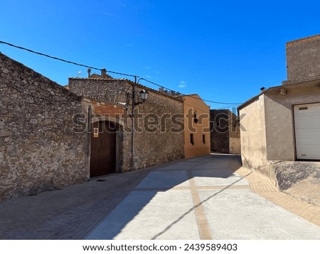 Old town village La Roqueta in Catalunia Spain Royalty-Free Stock Photo #2439589403