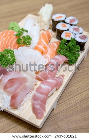 Isolated Tasty Japanese Food Sushi Rolls 