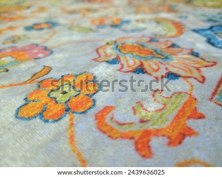 a carpet with a very beautiful motif
