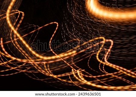 light painting blurred light of led lights long shutter speed