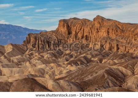 Zabriskie Point in Death Valley National Pakr Royalty-Free Stock Photo #2439681941