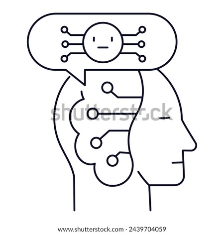 Intent Insight: Deciphering User Intent for Tailored Solutions. Mind Reader: Advanced Intent Recognition for Seamless Interaction. Intent Recognition. Editable Stroke. Royalty-Free Stock Photo #2439704059