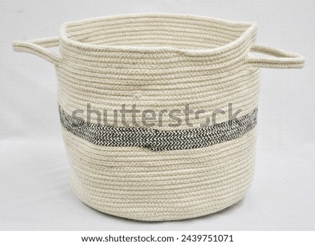 Hand Woven, tufted and braided Baskets with high resolution
