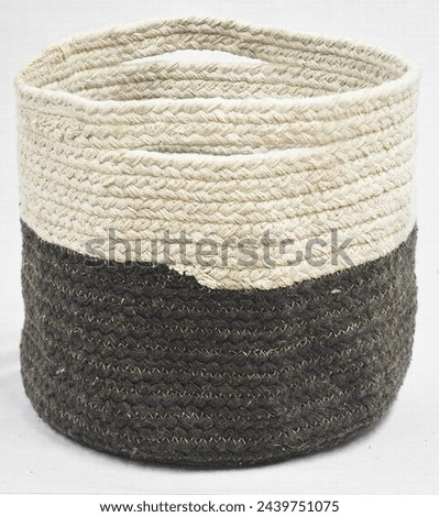 Hand Woven, tufted and braided Baskets with high resolution
