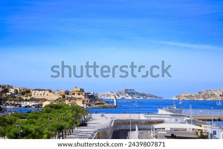 View of Vieux Port in Marseille, France.