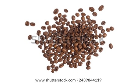 Coffee beans isolated on white background. High quality photo