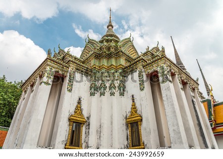 Beautiful church in temple, Bangkok Thailand