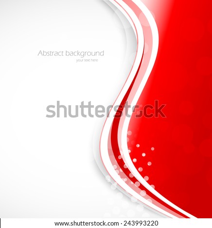 Abstract wavy background bright brochure template design