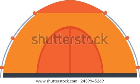 Color dome tent. Hiking camping travel equipment Royalty-Free Stock Photo #2439945269