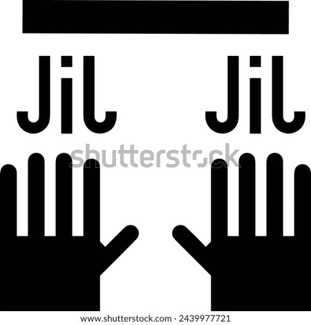 Hand icon symbol vector image