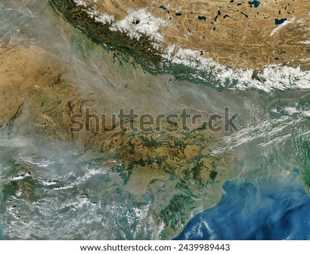 Fires and smoke in northern India. Fires and smoke in northern India. Elements of this image furnished by NASA.