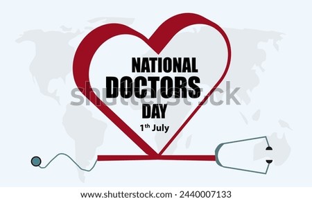 National Doctors Day vector Social Media Post design