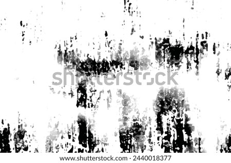 Black and white Grunge texture. Grunge Background. Vintage texture in black and white. Black and white Grunge abstract background. Black isolated on white background. Old rough grunge. EPS 10.