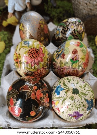 colourful eggs for Easter festival 
