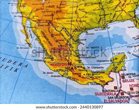 Mexico country map and major cities around it. Map Of Mexico
