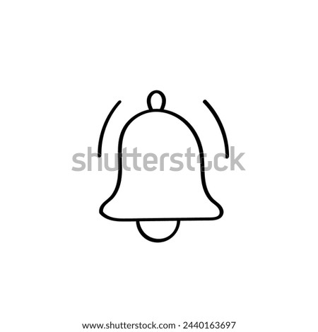 Hand Drawn flat icon for bell