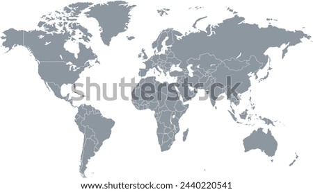 World map. Modern vector map