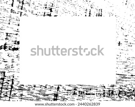 Grunge frame and border. Black and white grunge. Distress overlay texture. Dust and rough dirty wall background. Distress illustration simply place over object to create grunge effect. Vector EPS10.
