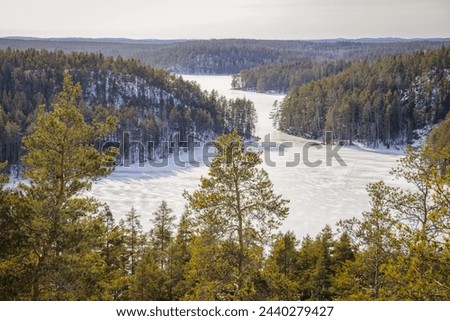 Landscape from Repovesi in Kouvola, Finland Royalty-Free Stock Photo #2440279427