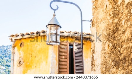 Eze village, medieval village in Provence, French Riviera Royalty-Free Stock Photo #2440371655