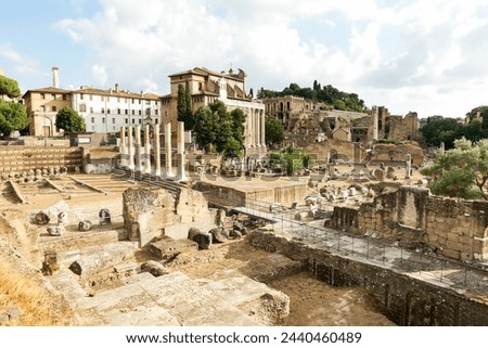 Panoramic Scenes of The Temple of  Peace (Foro della Pace) in Rome, Lazio Province, Italy.