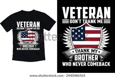 Premium Vector | Veteran t-shirt design