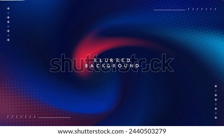 Abstract Background blue red color with Blurred Image is a  visually appealing design asset for use in advertisements, websites, or social media posts to add a modern touch to the visuals. Royalty-Free Stock Photo #2440503279