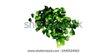 Shimla mirchi JPG file, with white background ,for business use, for education use