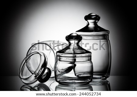 empty glass jar for spice