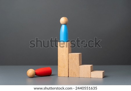 Take power. Defeat your opponent and take his place. Overthrow the usurper. Political struggle, the end of the opponent's career. Royalty-Free Stock Photo #2440551635