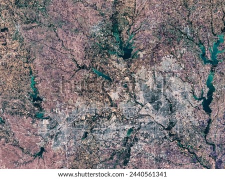 Dallas. This pair of images shows explosively growing suburbsboomburbsnorth of Dallas, Texas. Elements of this image furnished by NASA.