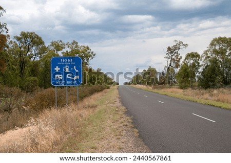Highway in South East Queensland near the town Texas, Australia