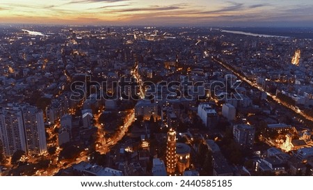 Belgrade city view in blue hour time, capital of Serbia.	
 Royalty-Free Stock Photo #2440585185
