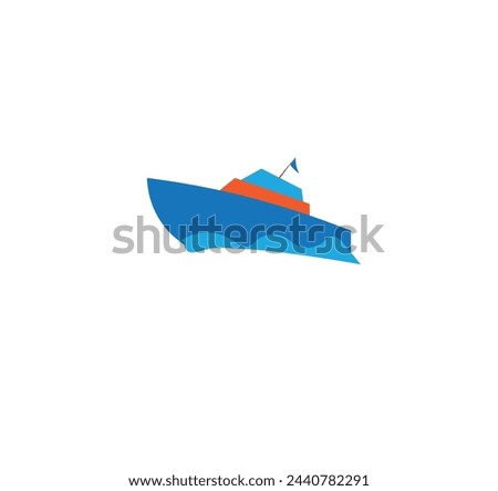 ship or naval vector minimalist image or clip art
