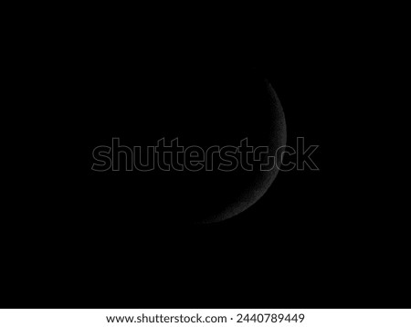 A beautiful moon picture of firsly days. 